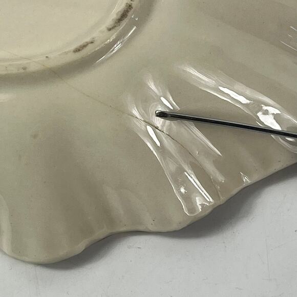 Gold Ceramic Trinket Dish Hand Painted 5" Classic Vintage Lux Style Home Decor - Picture 12 of 14